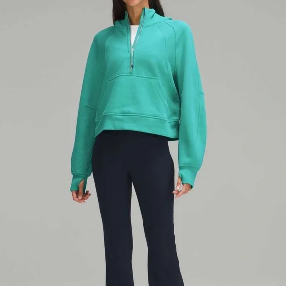 lululemon athletica Teal Half-Zip Sweatshirt - Picture 4 of 11